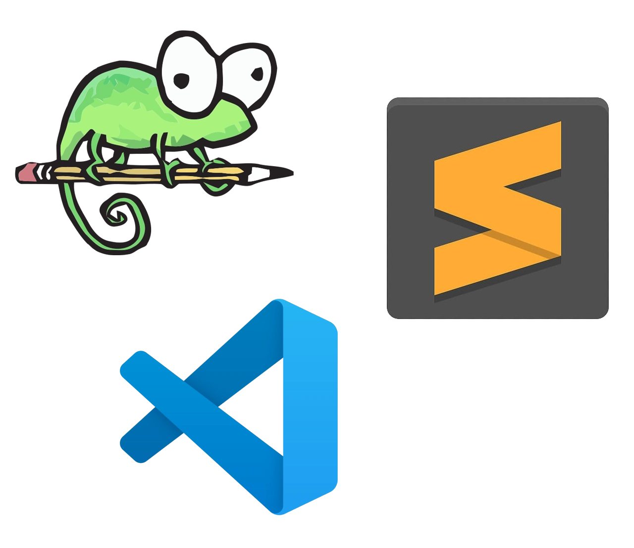 Koodieditorit logoja.