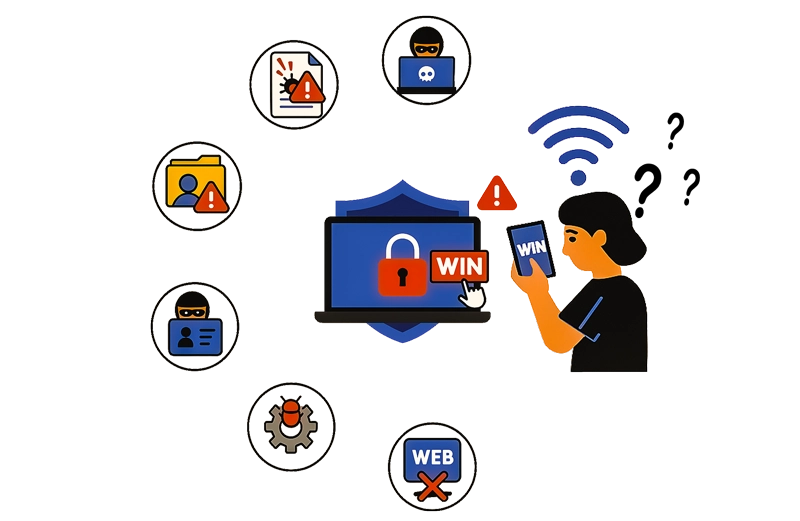 Tietoturva kuvituskuva.